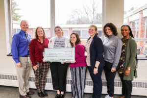 From left to right: Glenns Valley Elementary Principal, Dave Rohl; PTEF Executive Director, Mary Blake; GVE SEL Specialist, Miranda Mellendorf; GVE Social Worker, Amanda Craig; GVE Assistant Principal, Lindsay Smith; PTEF Secretary, Monica Ponce; and SEL Team Lead, Jaymee Cummings